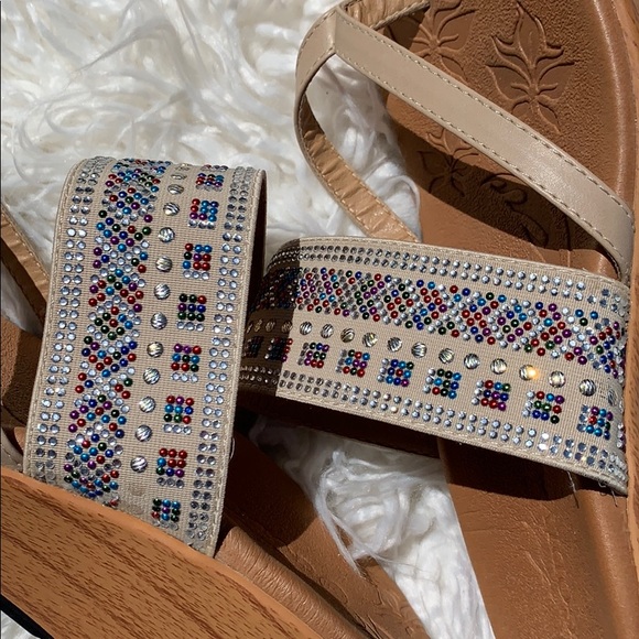 β¨π NWOB Lady Godiva Rhinestone Wedges πππ - Picture 3 of 6